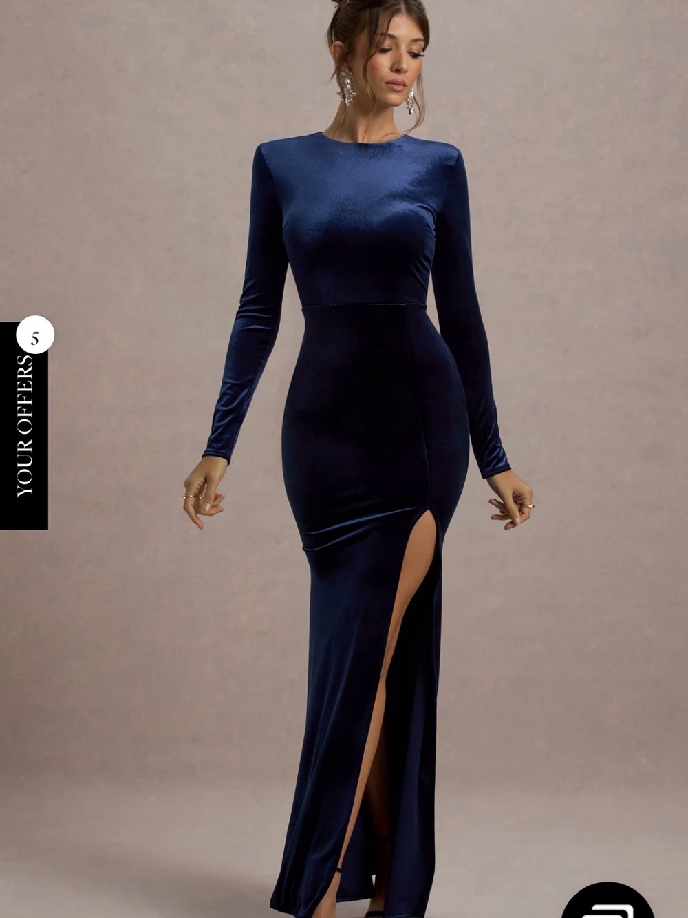 Club L London NWT RAYLA BERRY Velvet Maxi Dress With Split
- (BERRY — not Navy)